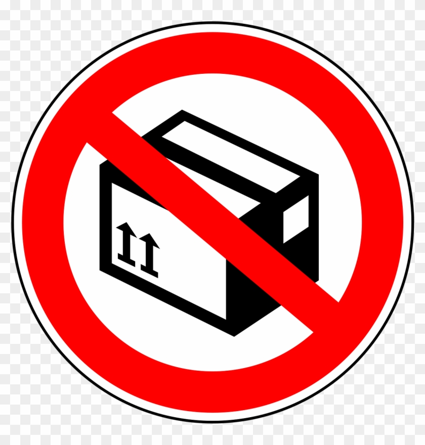 No Packages,package Pictures - No Package Sign Clipart #3000548