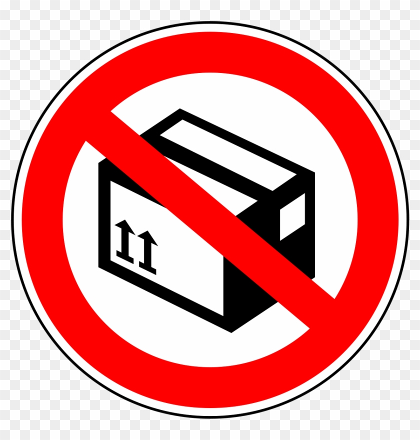 No Packages,package Pictures - No Package Sign Clipart