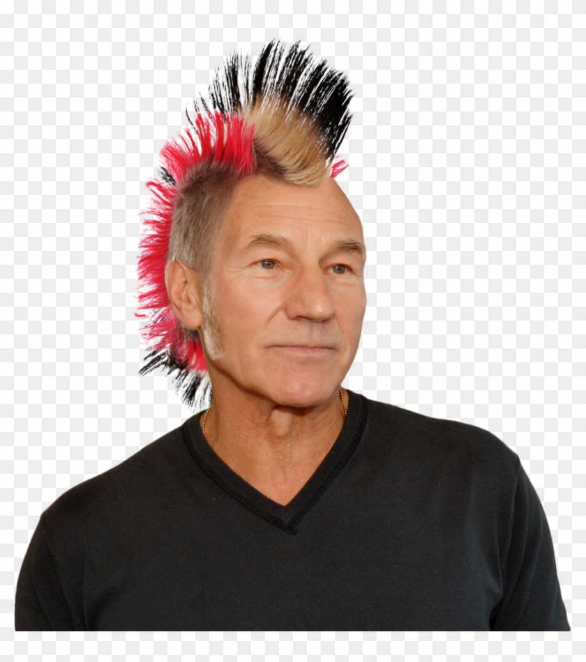 Side Drawing Mohawk - Punk Fashion Clipart