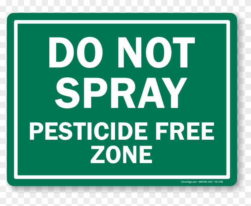 No Spray Sign - No Spray Zone Sign Clipart