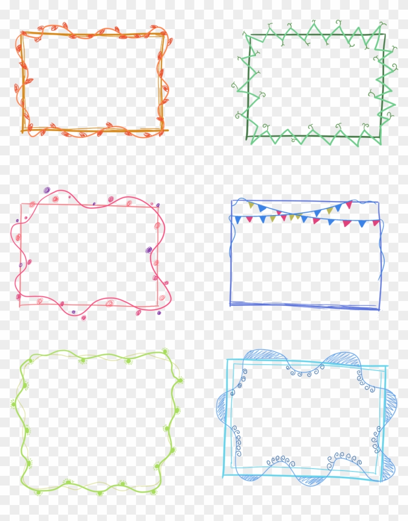 Hand Account Vector Drawn Dialog Box Painted Border - Vẽ Đường Viền Trang Trí Clipart