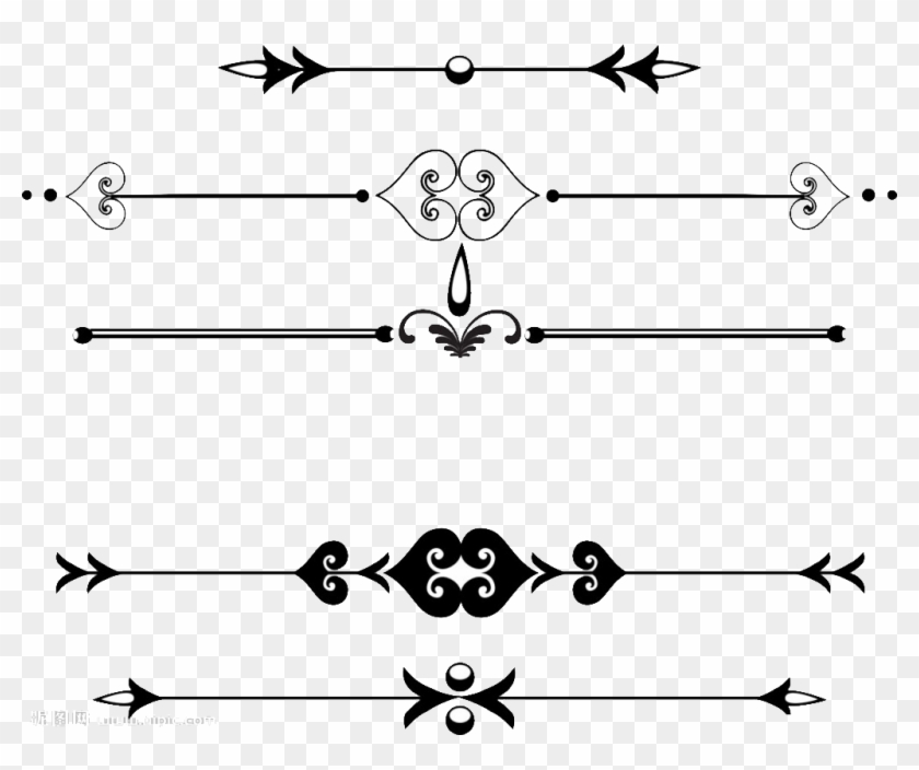 Ornament Line Png - Border Straight Line Design Clipart