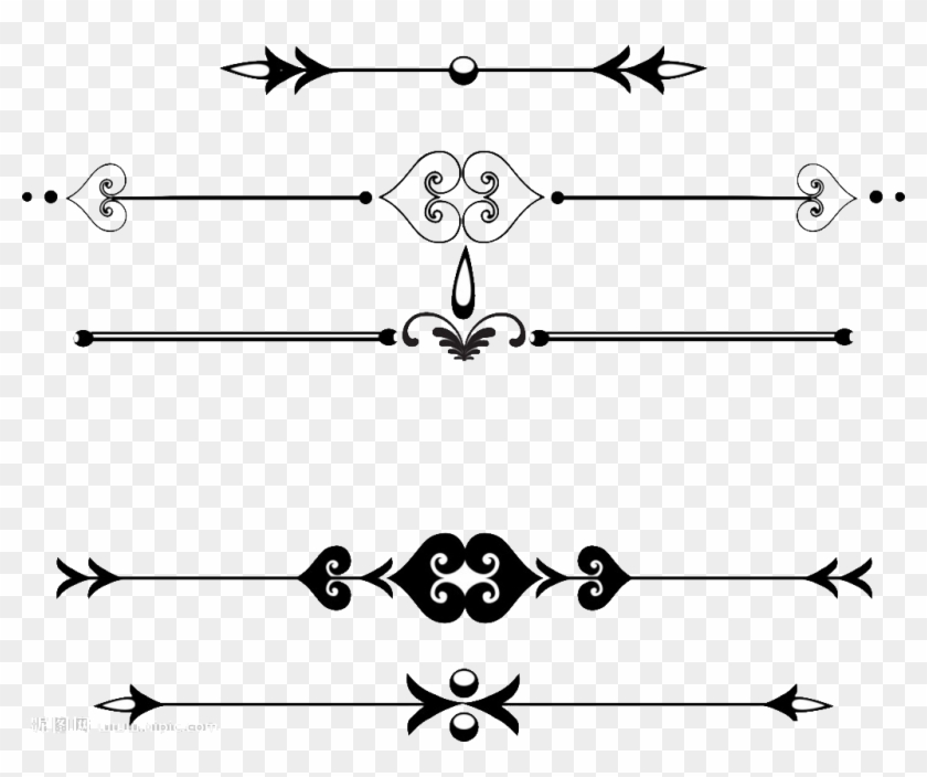 Ornament Line Png - Border Straight Line Design Clipart #3000893