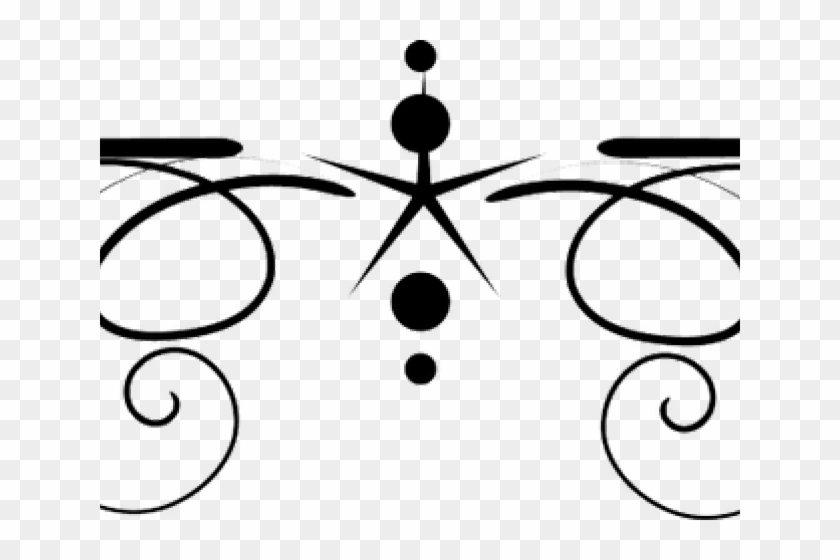 Decorative Line Black Png Transparent Images - Fancy Line For Word Clipart