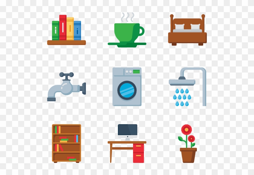 House Icons 5368 Free Vector Icons - Home Furniture Icon Png Clipart #3001487