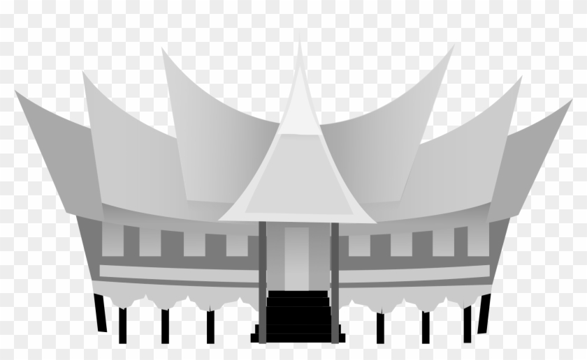 This Free Icons Png Design Of Traditional House - Logo Rumah Adat Minangkabau Clipart