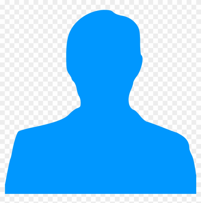 Person-icon , Png Download - Person Silhouette Blue Clipart