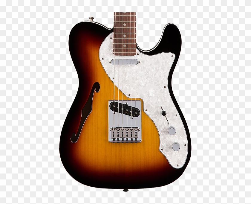 Fender Deluxe Telecaster Thinline 3 Colour Sunburst Clipart #3001998