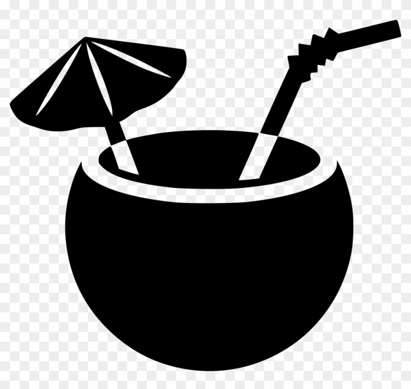 Coconuts Vector Svg - Coconut Drink Logo Png Clipart