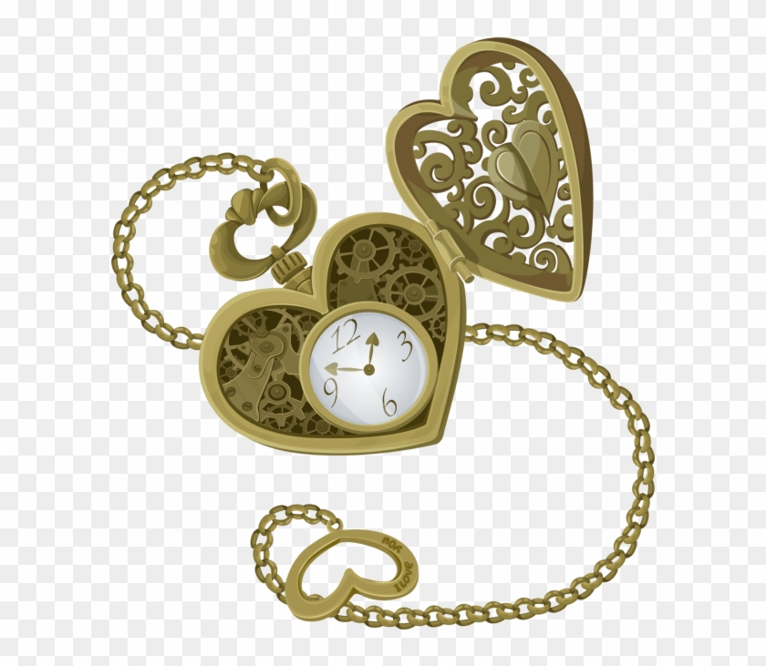 Download High Resolution Png - Heart Pocket Watch Clipart