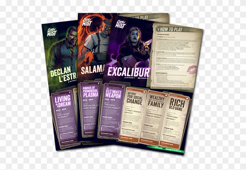 Playbooks2017 - City Of Mist Characters Clipart