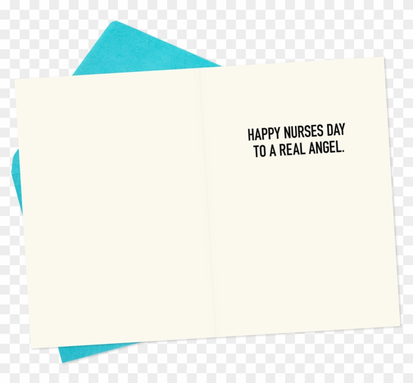 Real Angel Funny Nurses Day Card - Paper Clipart