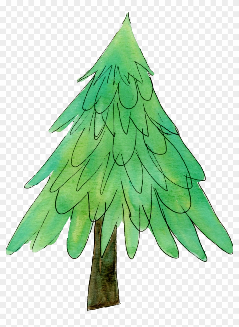 Printable Christmas Trees And Christmas Ornaments - Illustration Clipart