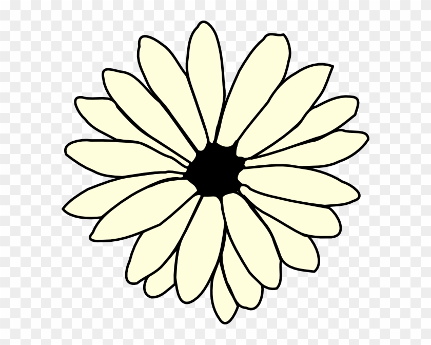 How To Set Use Ivory Daisy Svg Vector - Clipart Black And White Flower Png Transparent Png
