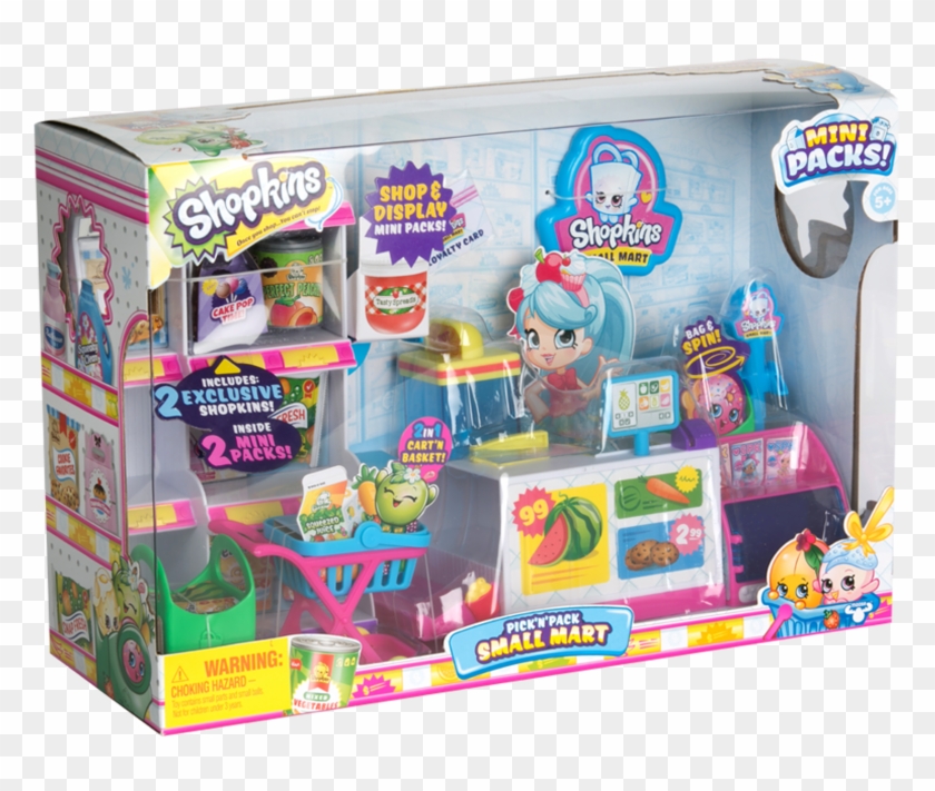 Shopkins Pick Pack Small Mart Playset Ebay Shopkins - Shopkins 10 Places Small Mart Clipart #3004623
