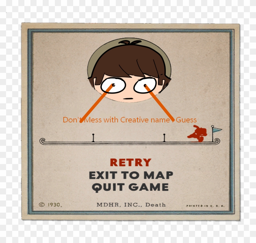 Jan 13th, - Cuphead Game Over Screens Clipart #3004656