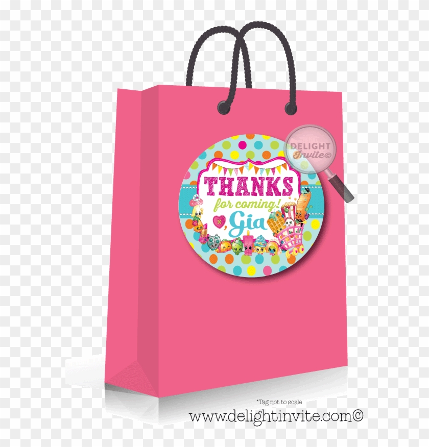 Shopkins Sticker Tags [di-694st] - Thank You Tag On Bag Clipart