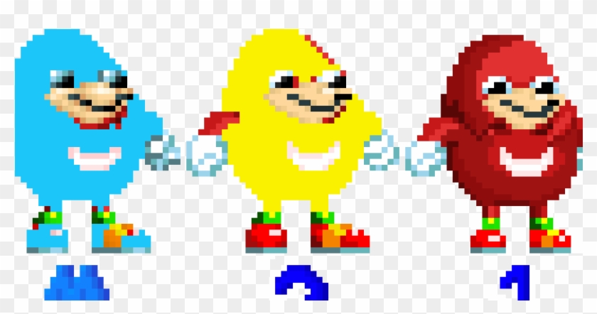 Ugandan Knuckles - Knuckles Sonic Mania Sprite Clipart