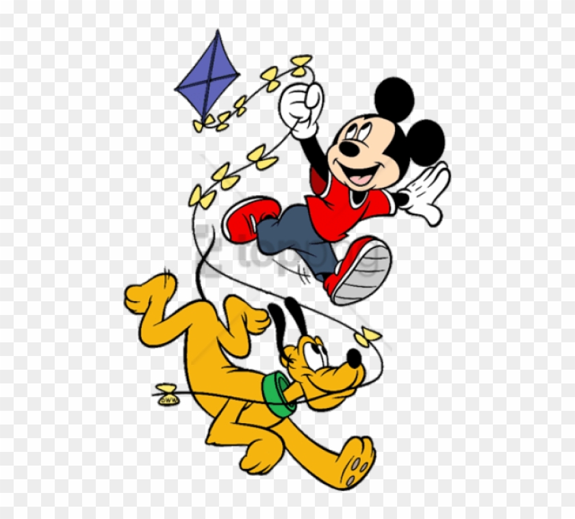 Free Png Disney Kite- Kite Disney Png Image With Transparent - Mickey Flying A Kite Clipart #3005018