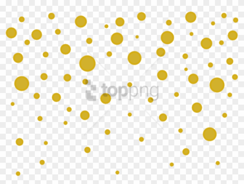 Free Png Gold Confetti Png Png Image With Transparent - Gold Polka Dots Png Clipart #3005395