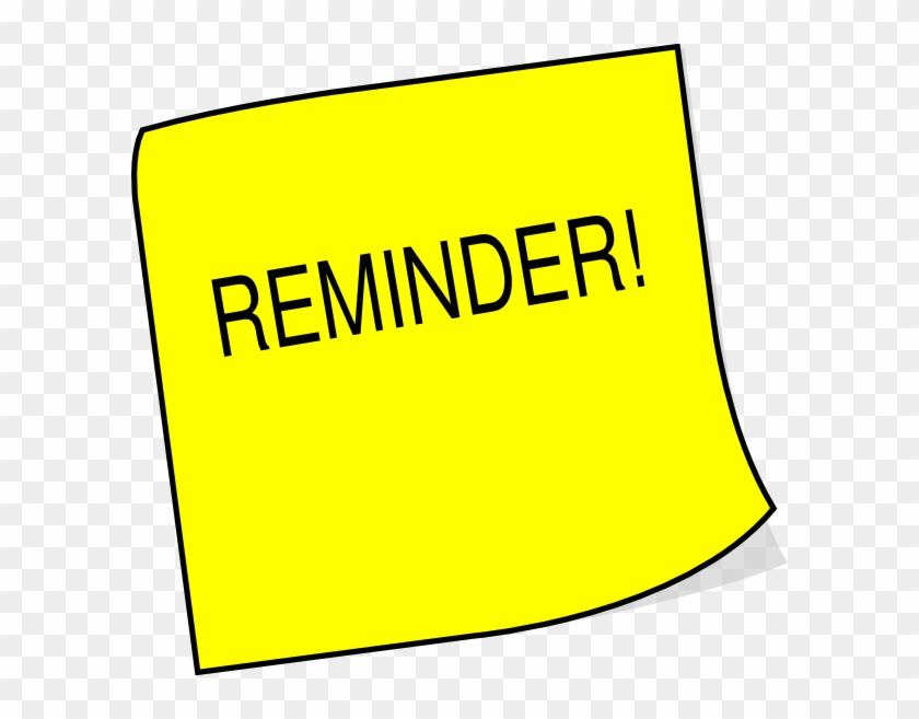 600 X 577 8 0 - Note Reminder Clipart
