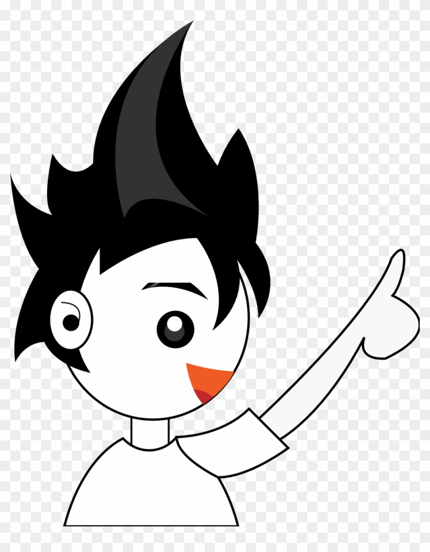 Boy 5 Side Black White Line Art Coloring Book Colouring - Clip Art - Png Download #3005658