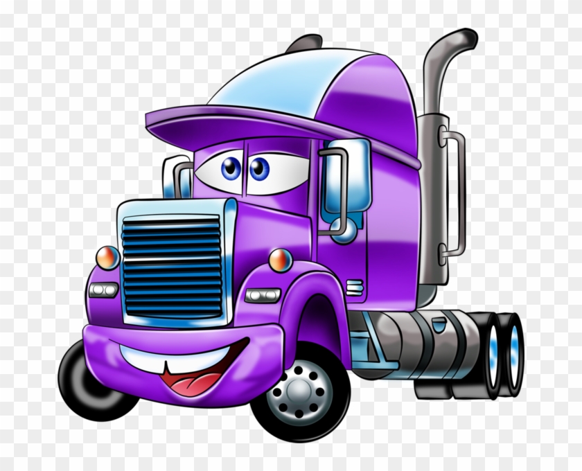 Cartoon Truck - Happy Birthday Truck Driver Clip Art - Png Download
