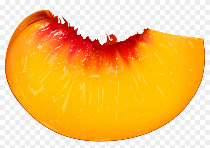 Peach Slice Transparent Image - Peach Slice Transparent Clipart #3006295