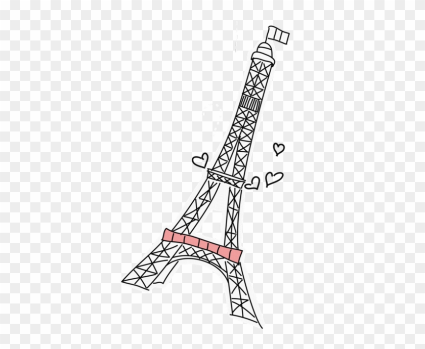 Drawn Eiffel Tower Transparent - Torre Eiffel Png Clipart #3006787