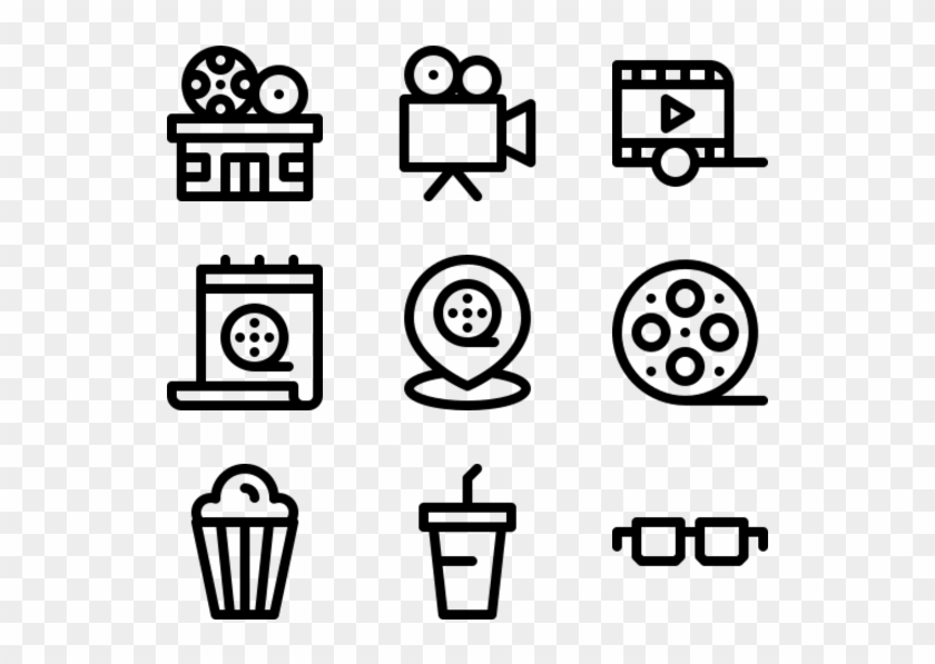 Cinema - Calendar Icon Vector Clipart #3007152