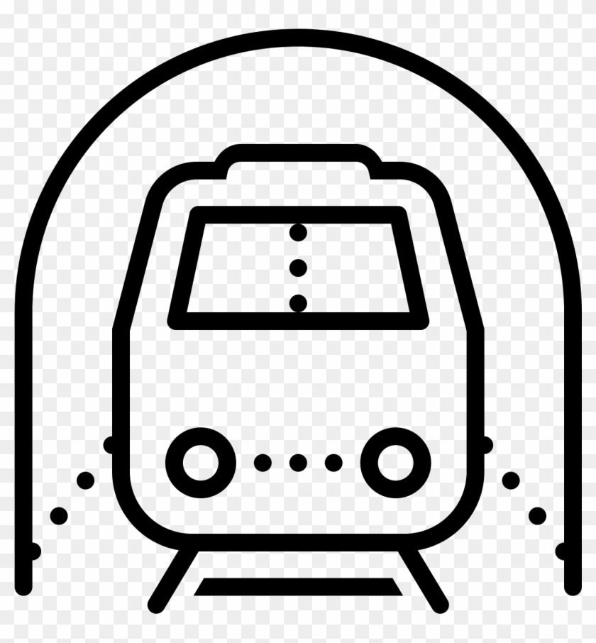 It's An Icon For A Subway Train - Transport Clipart