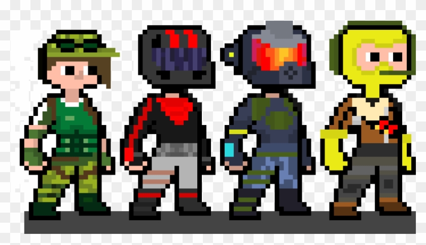 Fortnite Story - Fortnite Character Pixel Art Clipart #3007878