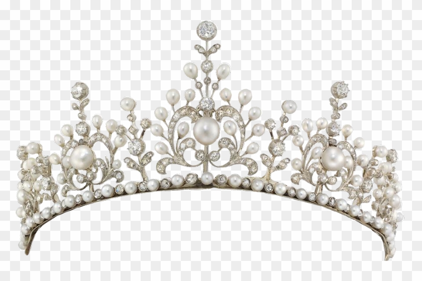 Necklace Pearl Crown Diamond Tiara Free Photo Png Clipart - Gold Crown No Background Transparent Png