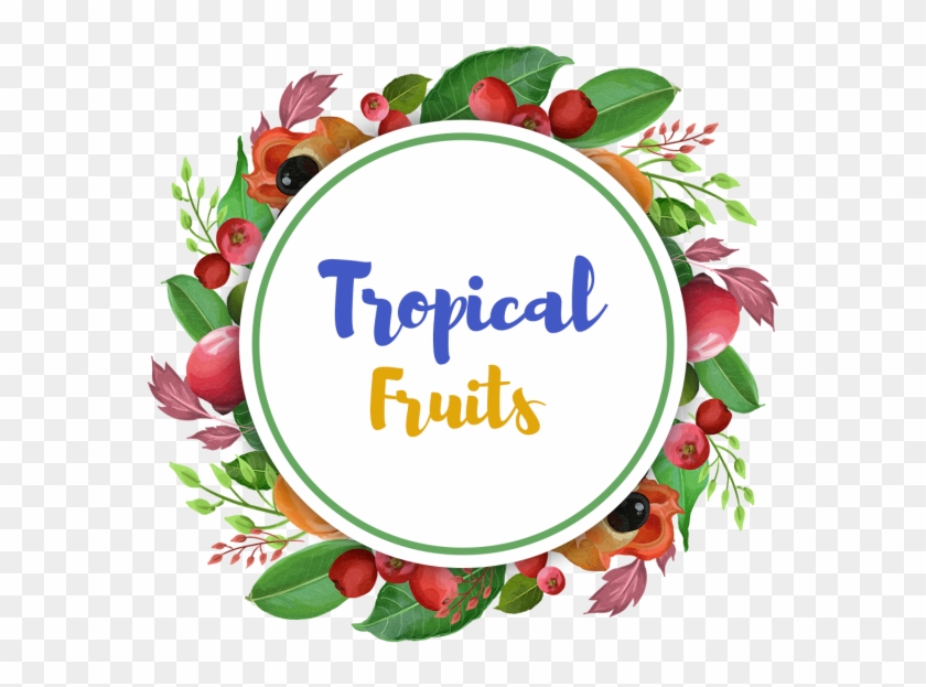 Tropical Leaves Wreath Png Clipart