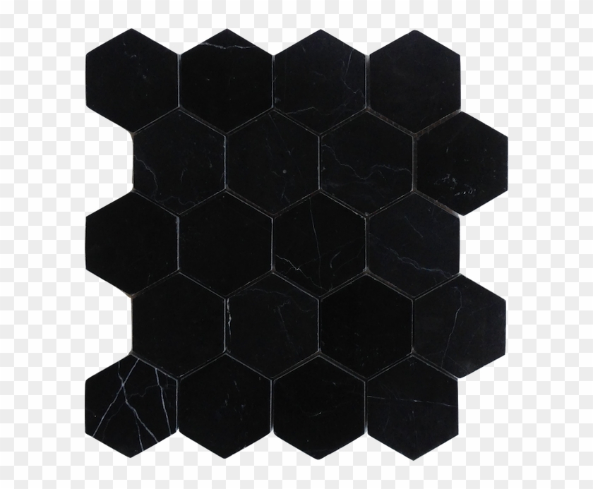 Black Hexagon Png - Floor Clipart #3008790