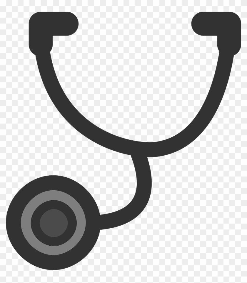 Stethoscope Doctor Tool Clinical Png Image - Black And White Clipart Stethoscope Png Transparent Png #3008819