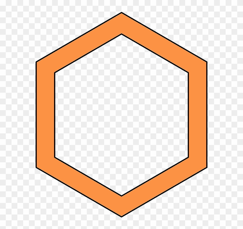 Hexagon Shape , Png Download - Figuras Con Eje De Simetria Clipart #3008821