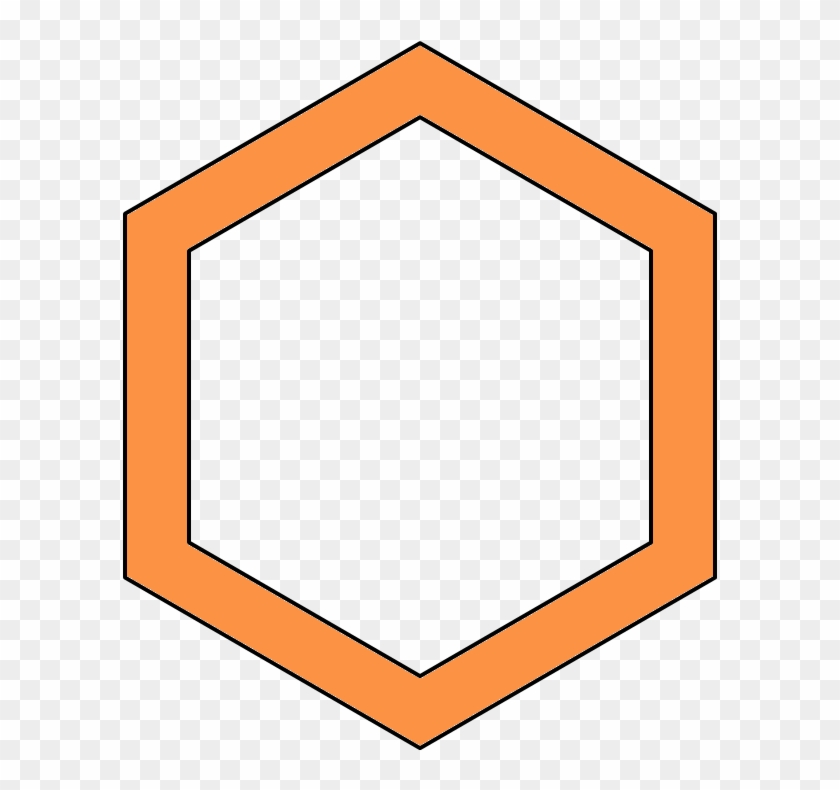 Hexagon Shape , Png Download - Figuras Con Eje De Simetria Clipart #3008821