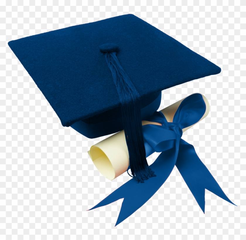 Graduation Transparent Images - Blue Graduation Hat Png Clipart #3008919