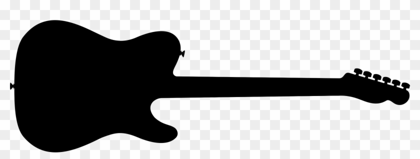 Big Image - Black Guitar Silhouette Png Clipart