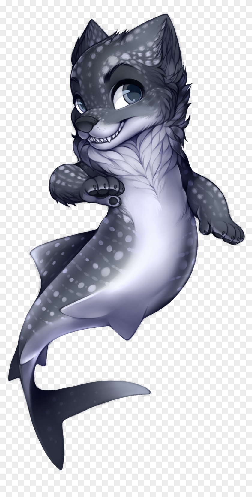 Mermaid Png Transparent Images - Wolf Mermaid Clipart