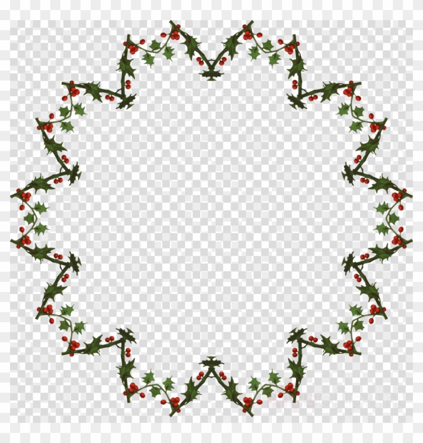 Download Holly Wreath Clipart Clip Art Christmas Wreath - Png Download #3011208
