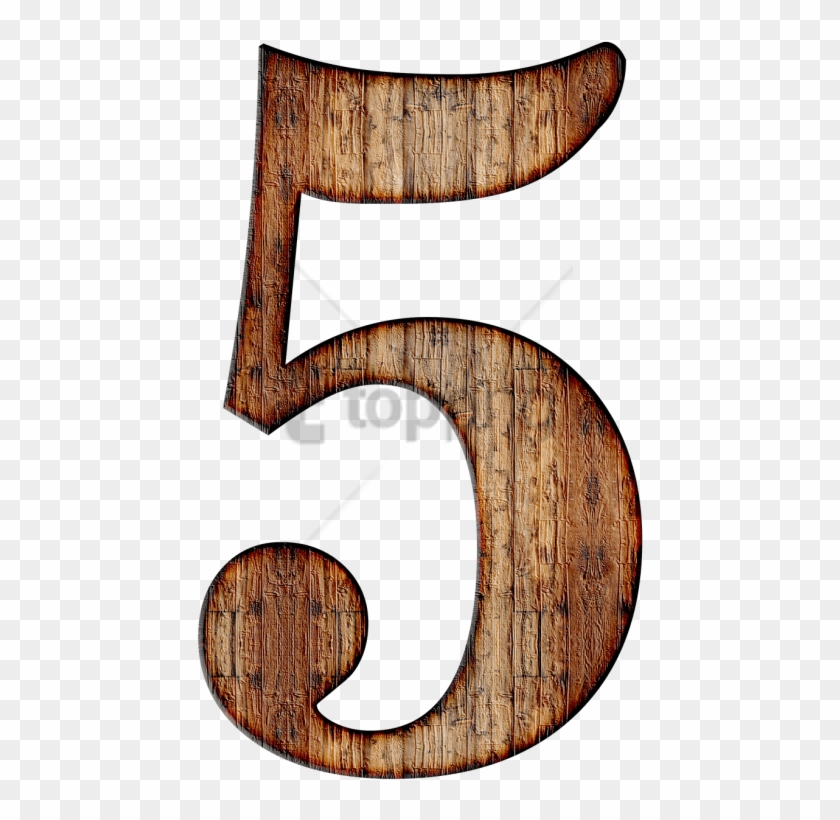 Free Png Wooden Number 5 Png Image With Transparent - Wooden Number 5 Clipart