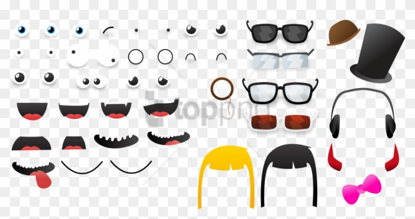 Free Png Download Printable Eyes Ears Nose And Mouth - Cute Cartoon Mouth Vector Clipart #3012563