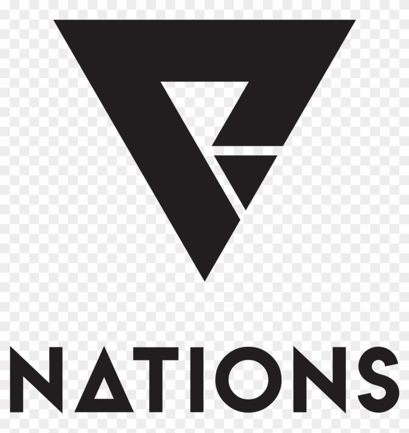 Nations Logo And Text Vertical - Triangle Clipart #3012806