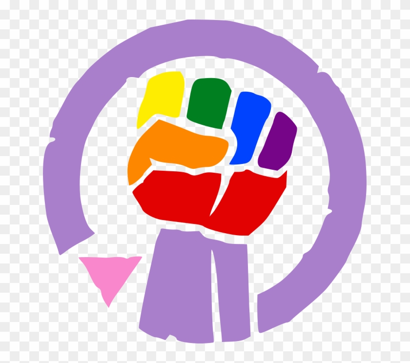 Fist Clipart Purple - Pride Fist Png Transparent Png