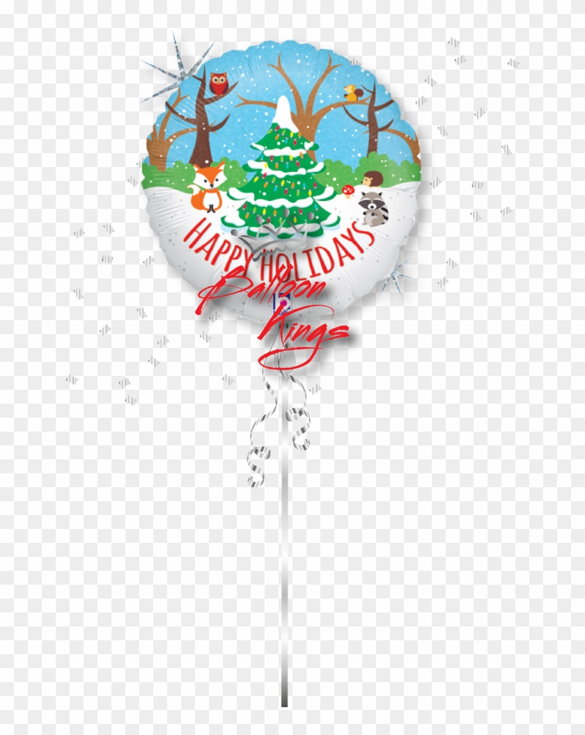 Woodland Happy Holidays Clipart #3012953