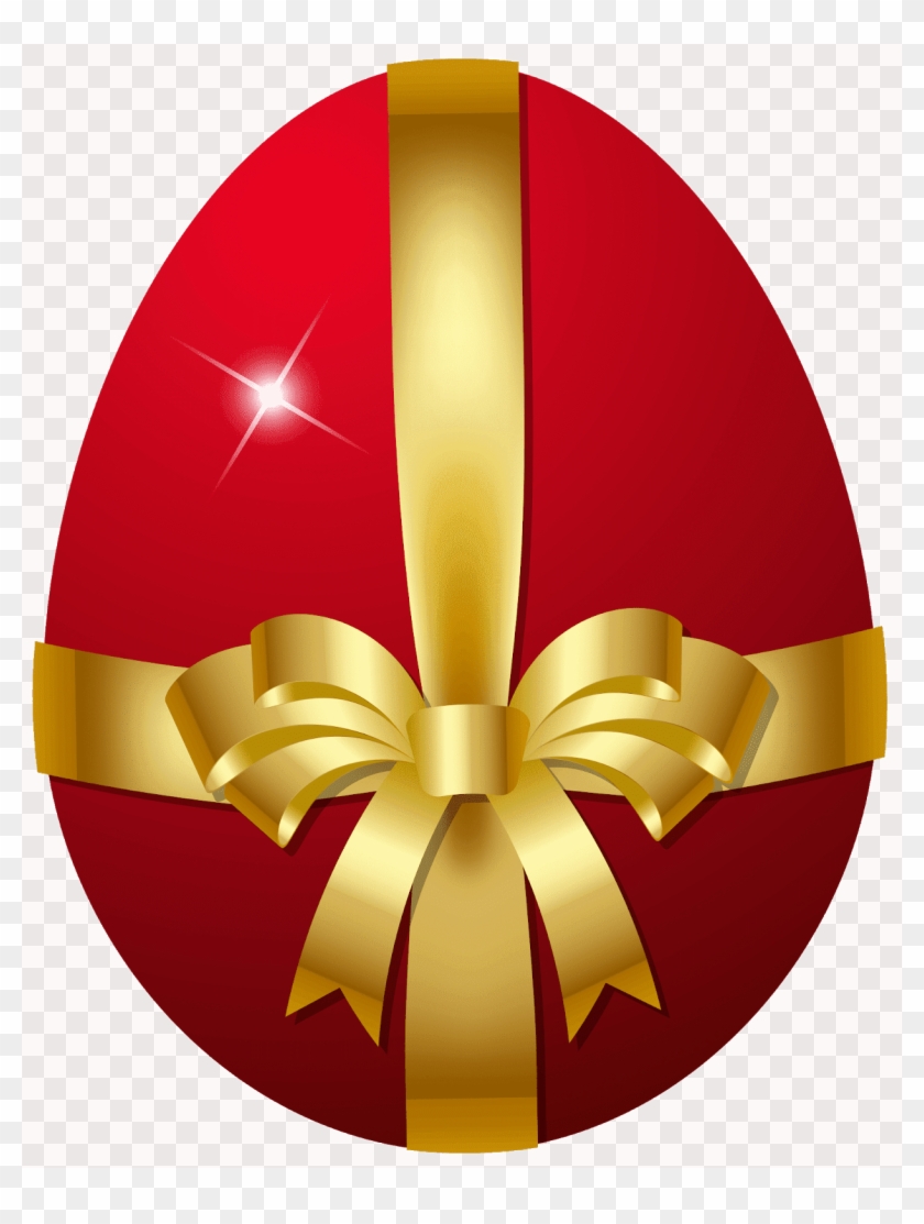 Easter Bunny, Easter Egg, Easter - Red Easter Eggs Png Clipart