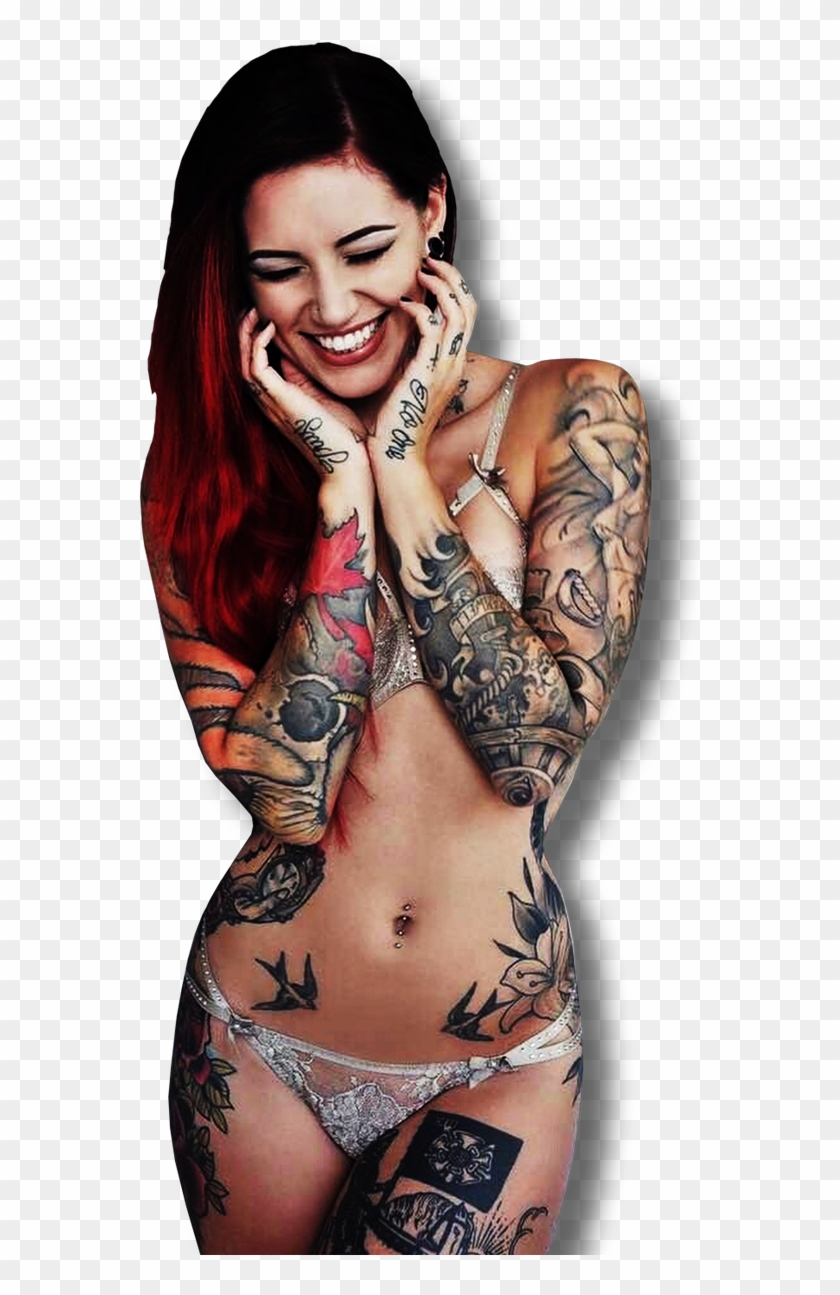 Tattoo Girl Png - Inked Girl Png Clipart #3013957