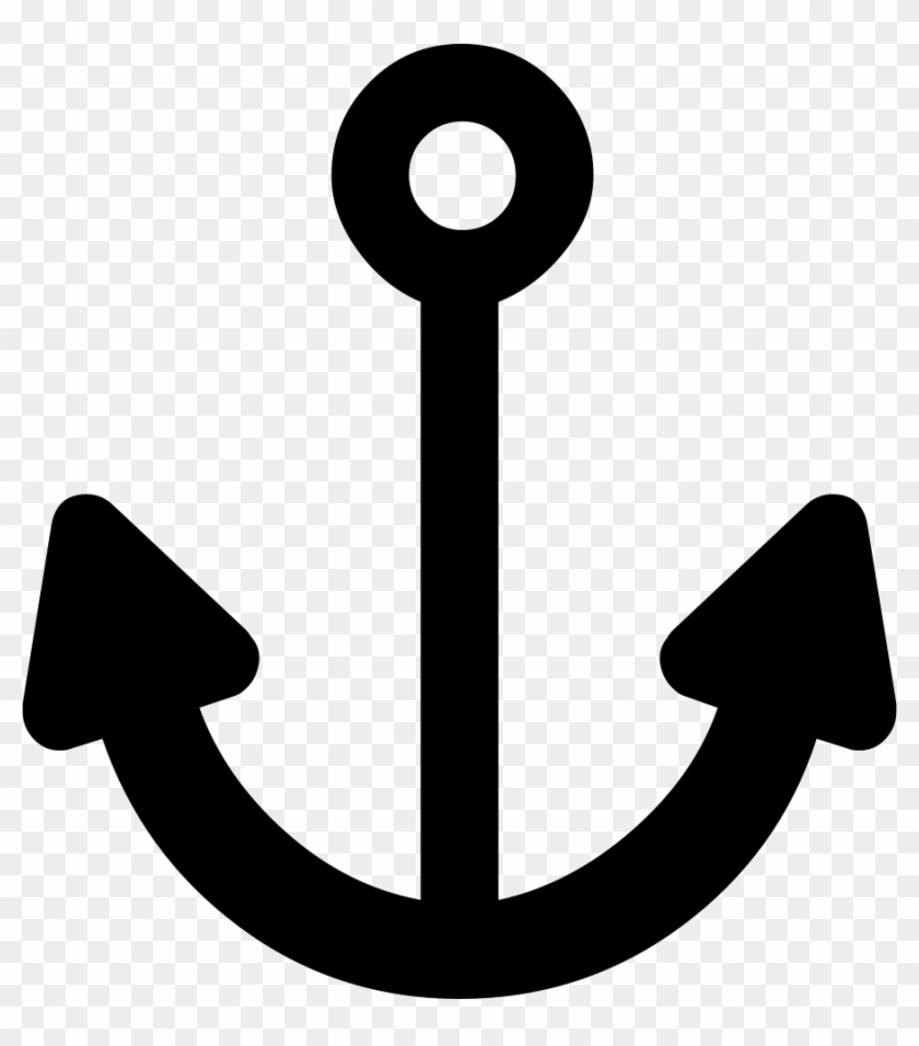 Anchor Silhouette Png - Anchor Icon Png Blue Clipart